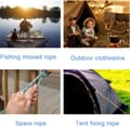 Miniatyrbillede 6 af 7: Lollanda Laundry Line Extendable 10m – bærbar tørresnor til indendørs og udendørs brug, perfekt til rejser, camping, hoteller og haver