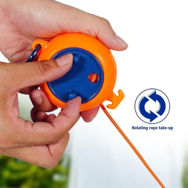 Lollanda Laundry Line Extendable 10m – bærbar tørresnor til indendørs og udendørs brug, perfekt til rejser, camping, hoteller og haver