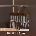 Miniatyrbillede 4 af 5: Bomclap multifunktionel bøjle, anti-snor træ knagerække med 16 kroge, multi-krog bøjle bøjle og bæltearrangør til garderobe