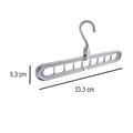 Miniatyrbild 4 av 5: Galge Organizer för 9 klädesplagg - Grå -