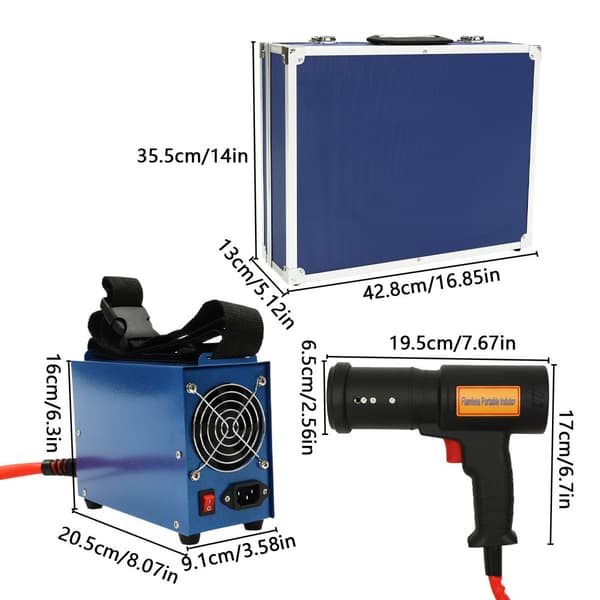 Elektromagnetisk induktionsvärmare, hög effekt 1500W, maximal temperatur 1000℃, olika uppvärmningsformer