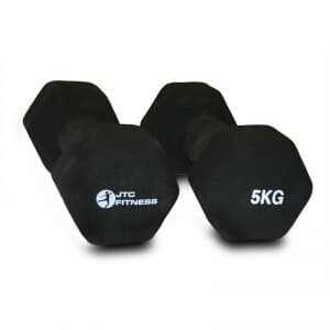 Aerobicsmanualer, JTC Power, 2 x 5 kg sorte