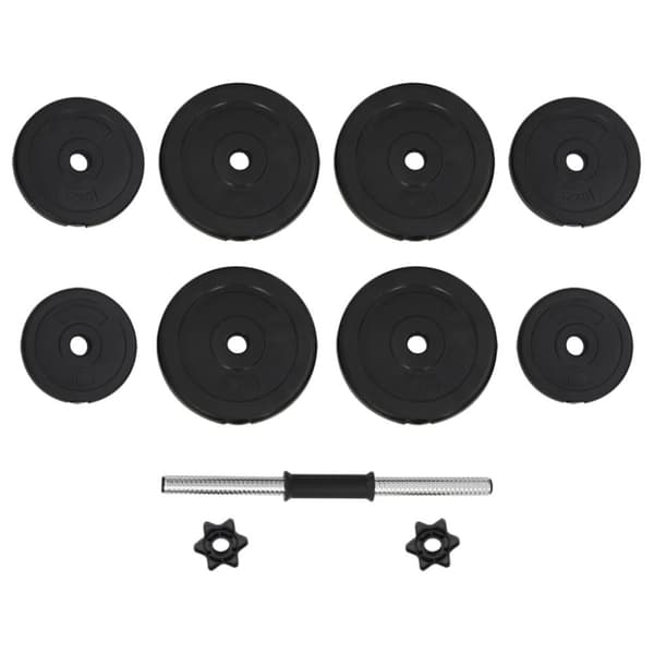 vidaXL 1 x Hantel 15kg