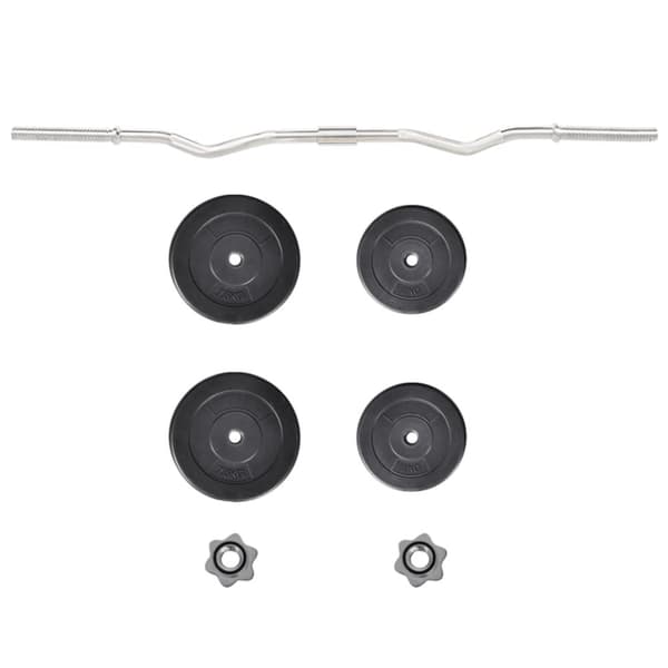vidaXL Curl-stang med vekter 30 kg
