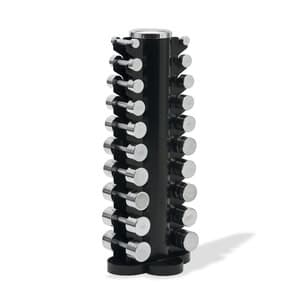 Dumbbell chrome 1-10 kg med rack, 10-par, JTC Power