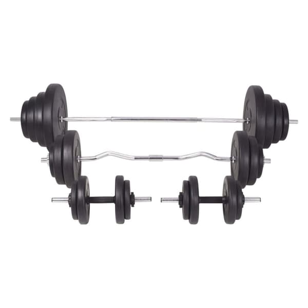 vidaXL Vektstang- og manualsett 120 kg