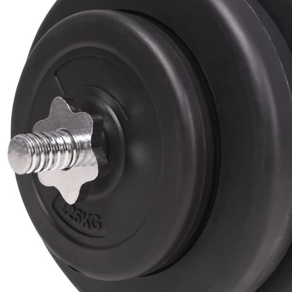 vidaXL Vektstang- og manualsett 120 kg