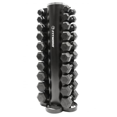 FitNord Hex-Dumbbell set 1-10 kg + rack