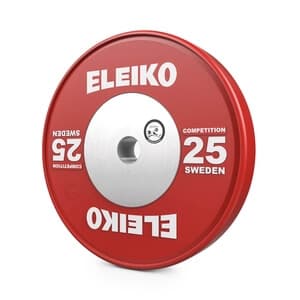 Vektskive WPPO Powerlifting Competition, 25 kg, rød, Eleiko