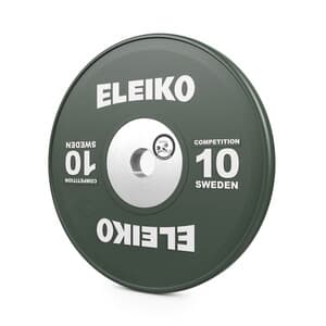 Vektskive WPPO Powerlifting Competition, 10 kg, grønn, Eleiko