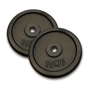 Vektskiver Metall 25 mm. 2 x 10 kg