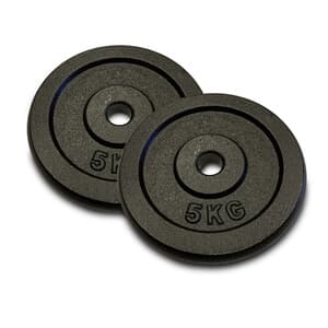 Viktskivor Metall 25 mm. 2 x 5 kg