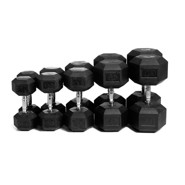 Hex-käsipaino, purukumi, JTC Power, 15 kg