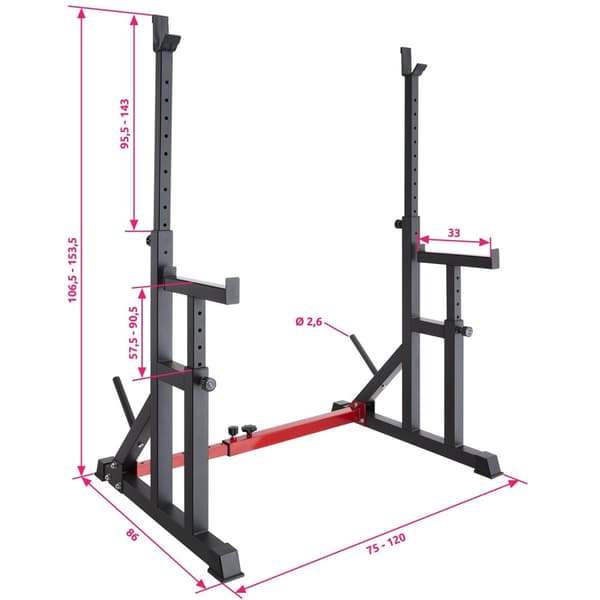 Squat rack Creed - sort