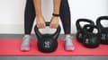 Miniatyrbild 3 av 7: Kettlebell 10 kg - Plast - för inom- och utomhusbruk - Svart