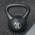 Miniatyrbild 5 av 7: Kettlebell 10 kg - Plast - för inom- och utomhusbruk - Svart