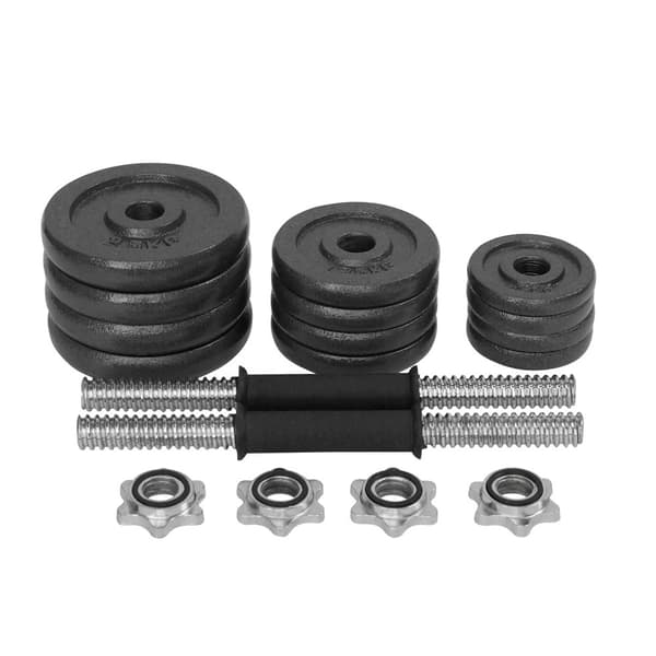 Justerbart håndvægtsæt i etui - 20 kg (2x 10 kg)