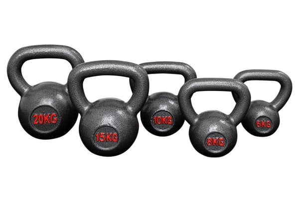 Kettlebell støbejern - 15 kg til kondition og styrketræning