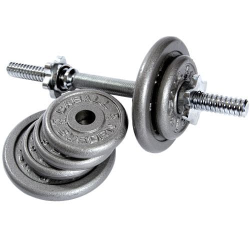 Dumbbell set 9kg Silver
