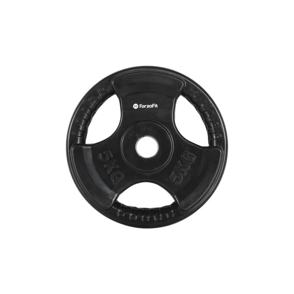 ForzaFit painolevy - käsipainot - 1x 5 kg - 30 mm - kumi