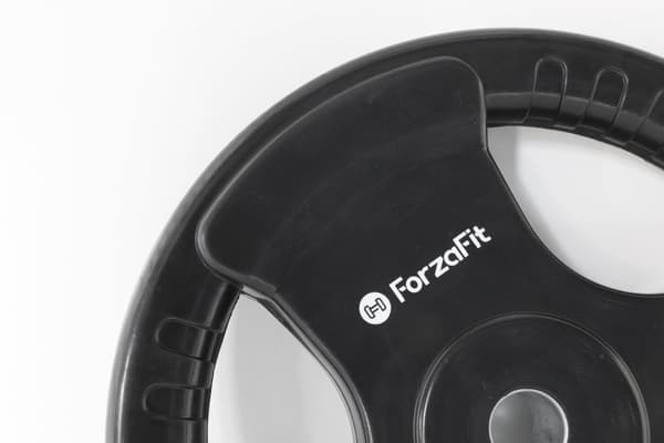 ForzaFit Viktplatta - Hantelvikter - 1x 15 kg - 30 mm - Gummi
