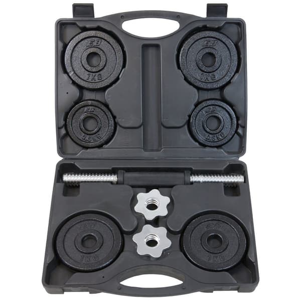 Viktsats 7 kg i fodral – Gjutjärn – 6 viktskivor