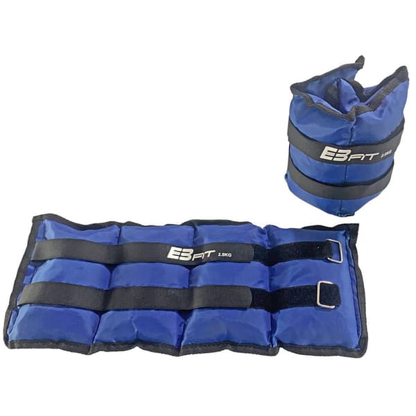 Ankelvikter - Handledsvikter - 5 kg (2x2,5 kg) - blå
