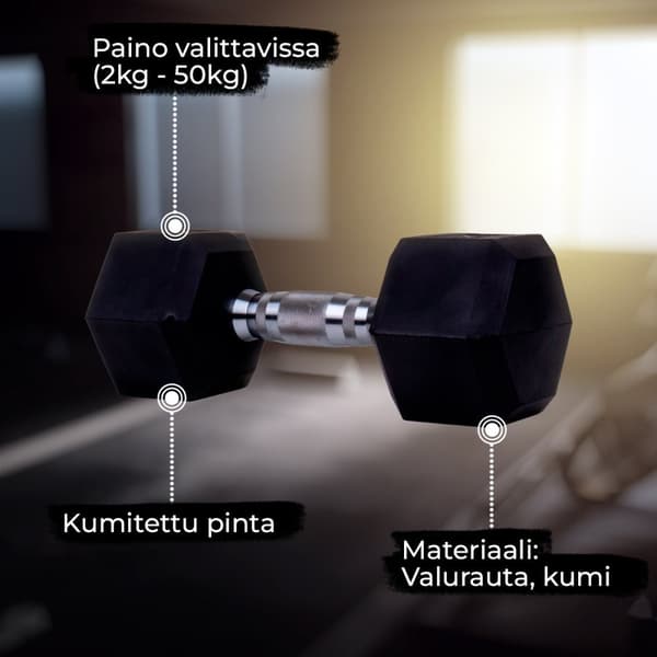 Core Hexagon håndvægt 2-50 kg - 45 kg