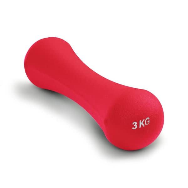 Håndvægtssæt 6 kg - 2 x 3 kg - Neopren Mørk pink - Fitnessvægte