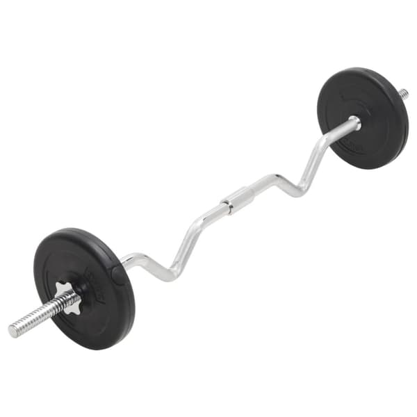 vidaXL Skivstång och hantlar set 30 kg