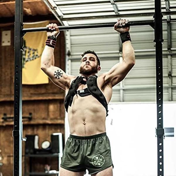 VIKTVÄST FITNESS VIKTVÄST LÖPVÄST 10 KG SVART