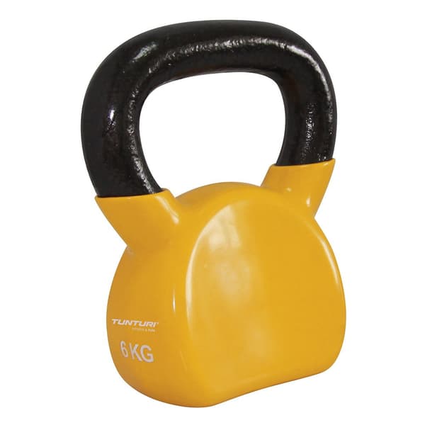 Tunturi Kettlebells Med Vynil 6kg Gul 6 kg