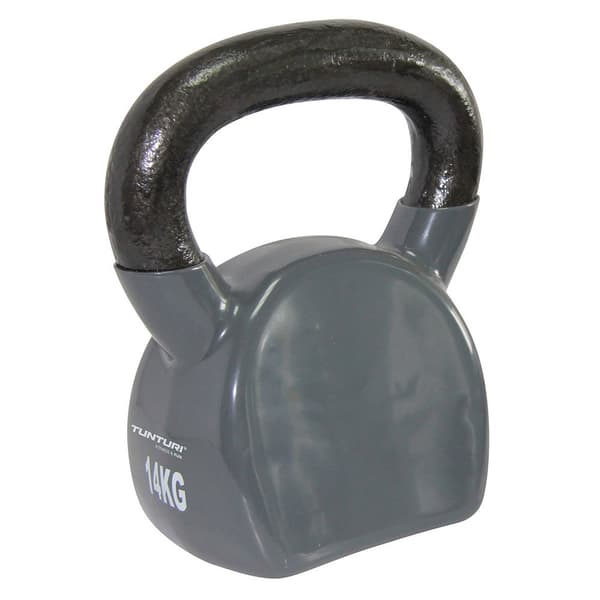 Tunturi Kettlebellsmed Vynil 14kg Grå 14 kg