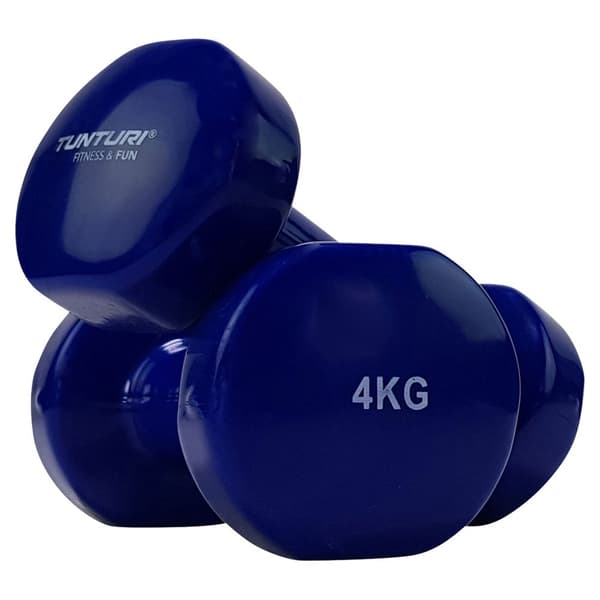 Tunturi Vynil Dumb 4kg 2 Enheter Blå 4 kg