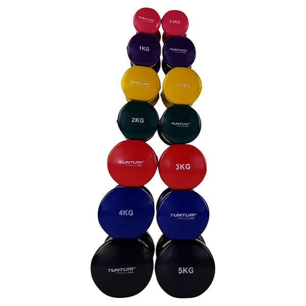 Tunturi Vynil Dumb 5kg 2 Enheter Svart 5 kg