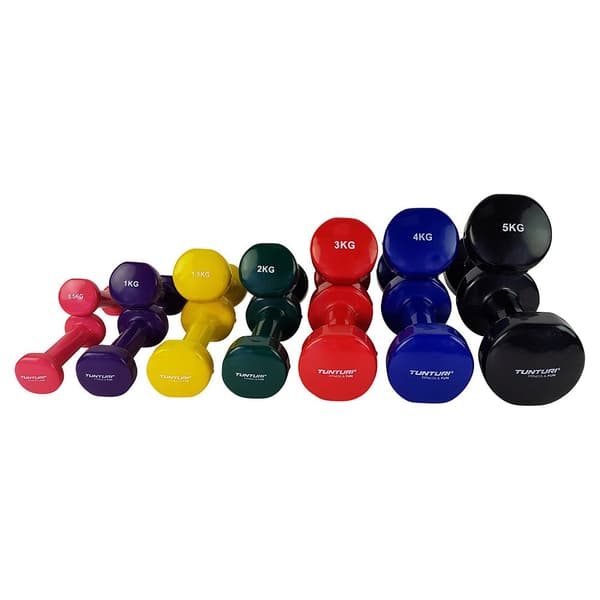 Tunturi Vynil Dumb 5kg 2 Enheter Svart 5 kg