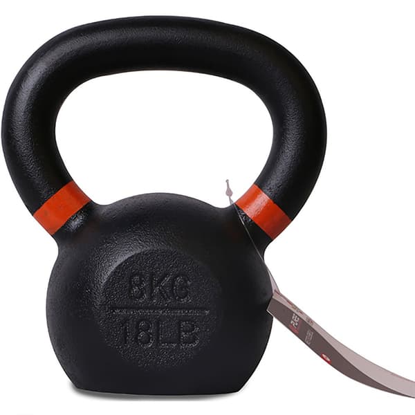 Pure2improve Järngjutna Kettlebell 8kg Svart 8 kg