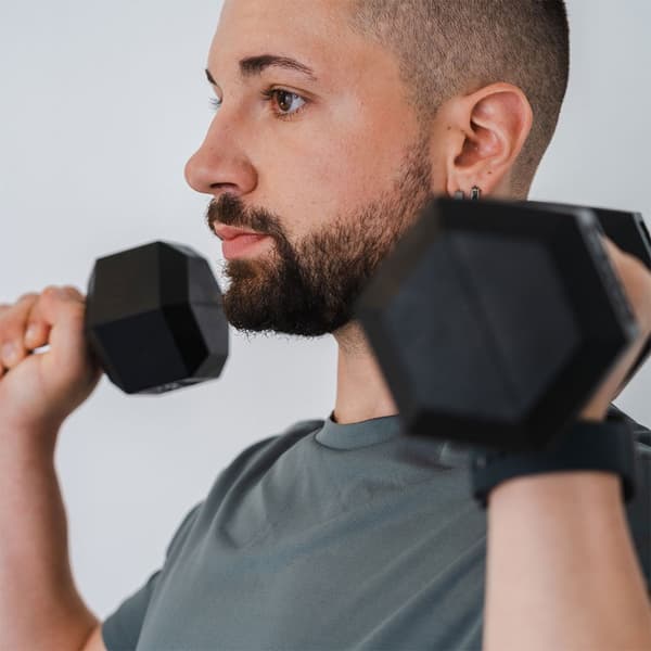 Bodytone Hex Käsipainot 10kg Hopeinen 10 kg