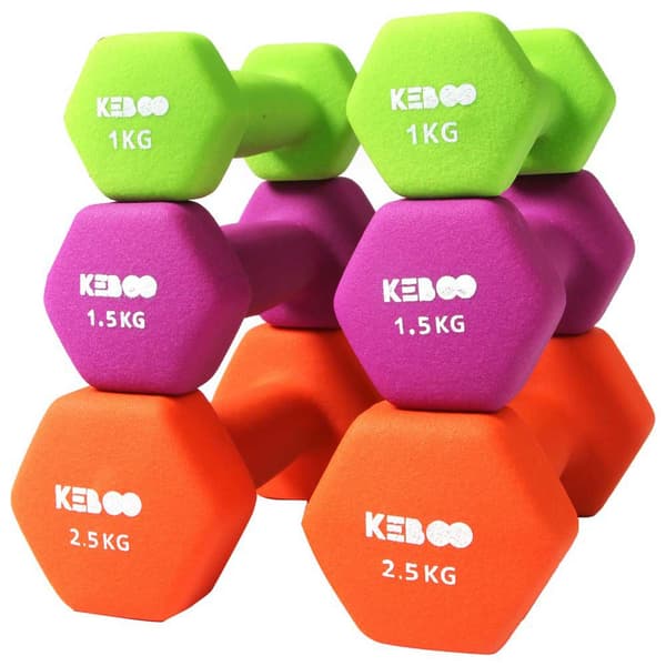 Keboo Håndvægte Sæt Serie 500 10kg Flerfarvet 10 kg