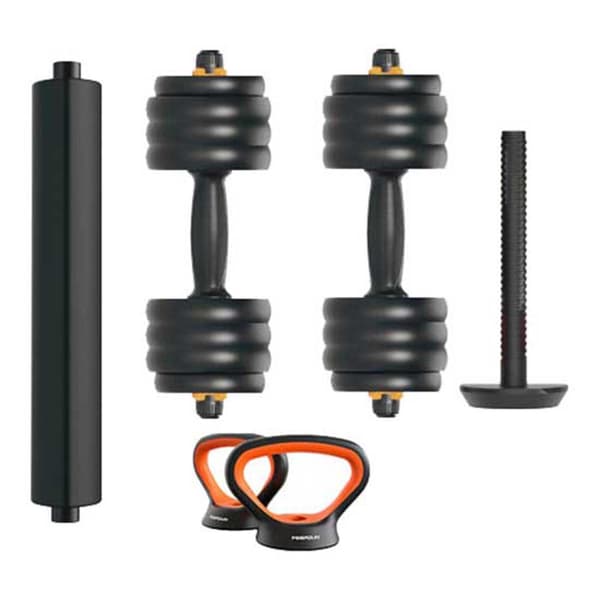 Fed Käsipainosarja V 2+tanko+kahvakuula 40kg 40kg Hopeinen 40 kg