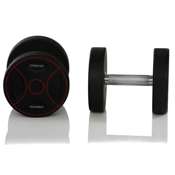 Gymstick Pro Pu Dumbbells 2 X 20kg Svart 20 kg