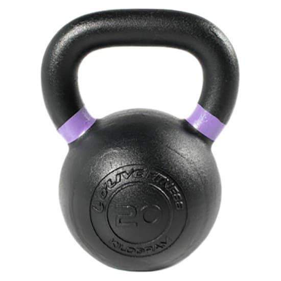 Olive Kettlebell Cast Iron 20kg Sort 20 kg