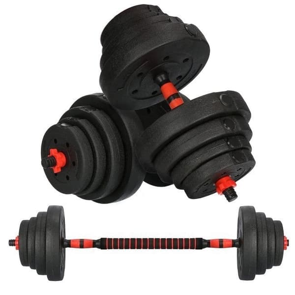 Hantelset - justerbara hantlar - 2-i-1 - 40 kg