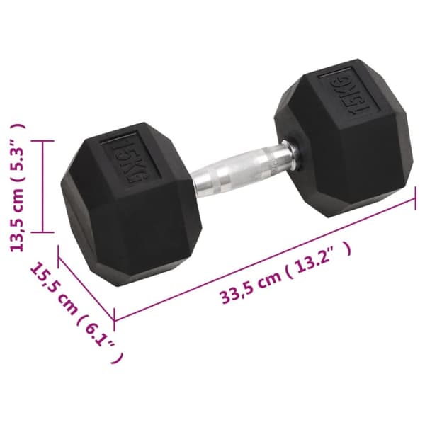Hantlar 2 st 30 kg gjutjärn