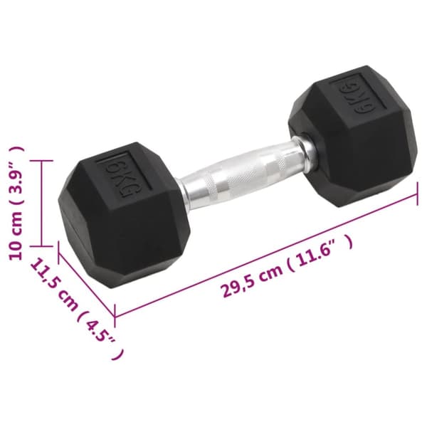 Hantlar 2 st 12 kg gjutjärn