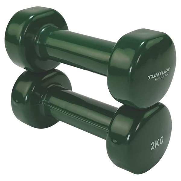 Tunturi Vynil Dumb 2kg 2 Enheder Grøn 2 kg
