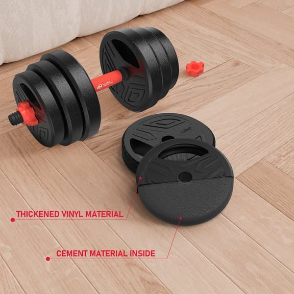 20kg Home Fitness Justerbara Vikter Dumbbells Set för Män Kvinnor