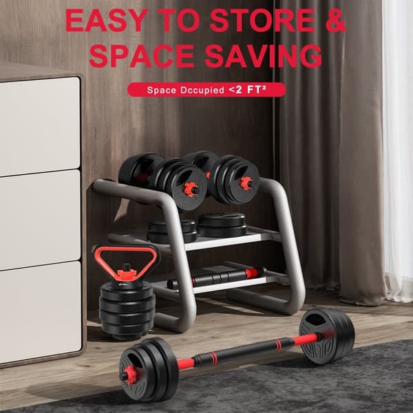 20kg Home Fitness Justerbara Vikter Dumbbells Set för Män Kvinnor