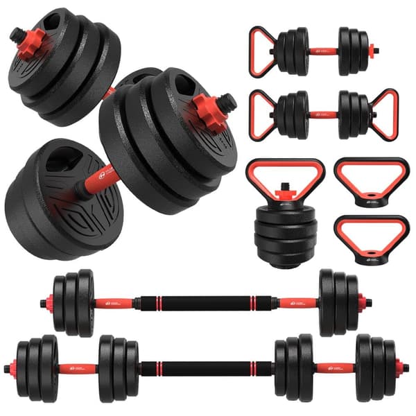 20kg Home Fitness Justerbara Vikter Dumbbells Set för Män Kvinnor