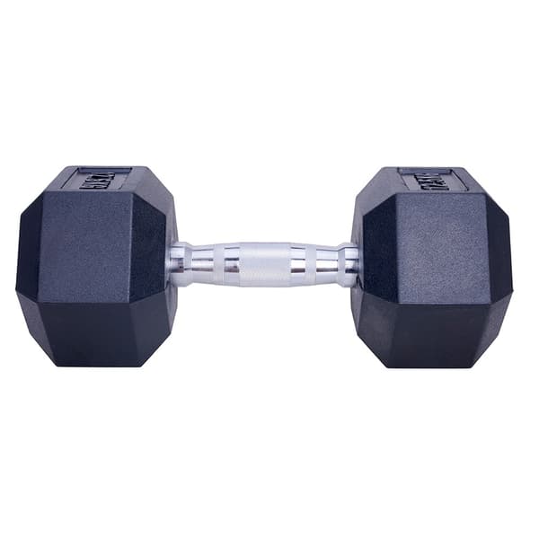 Håndvægt 12,5 kg - Hexagon - Sort - Gummi